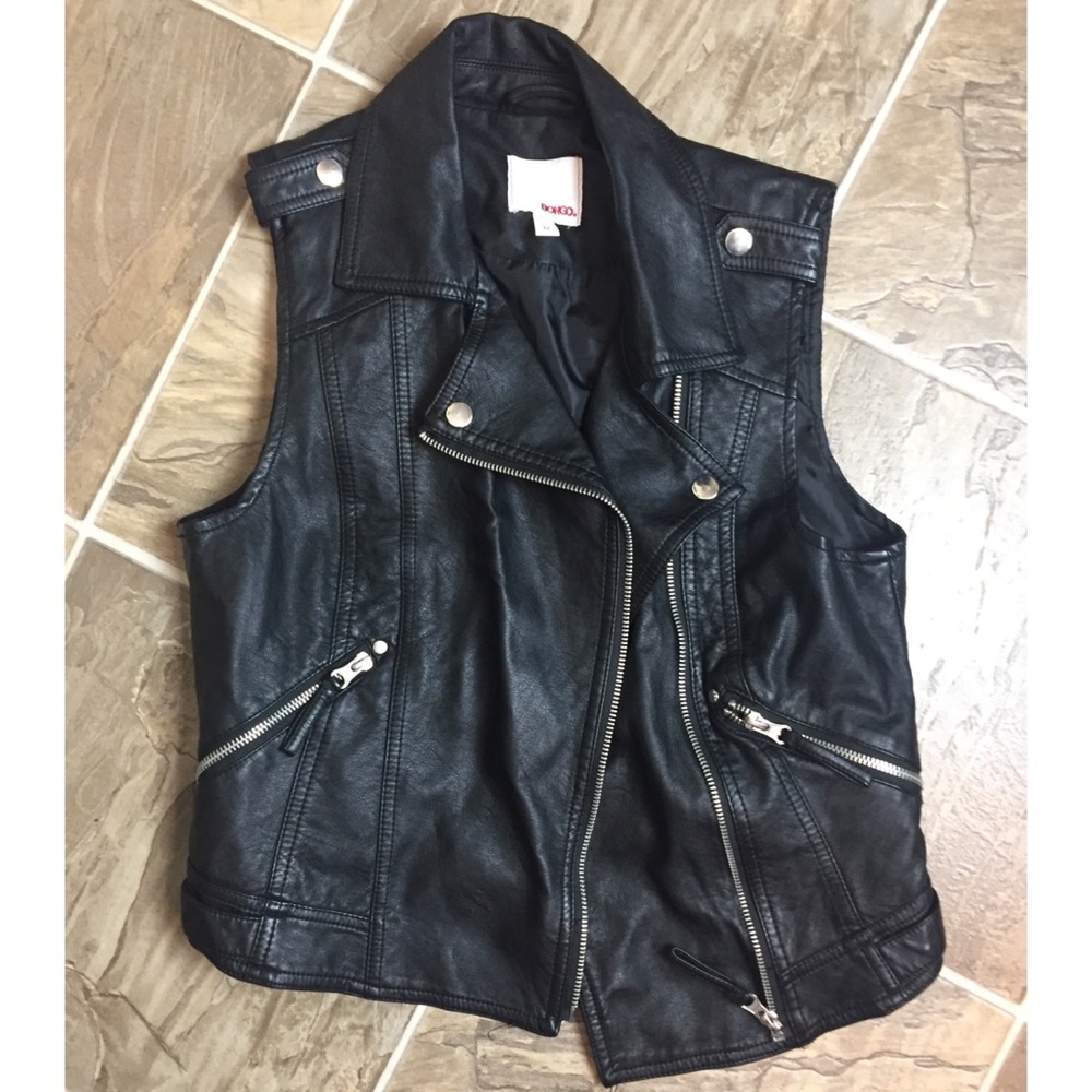 Faux leather BONGO vest